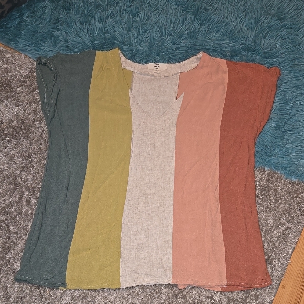 Entro Colorful Striped Women's Top